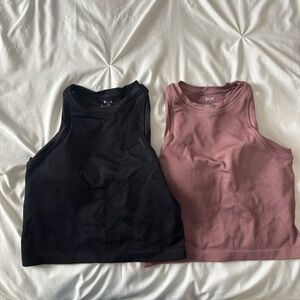 Set of H&M Black and Mauve sport tops